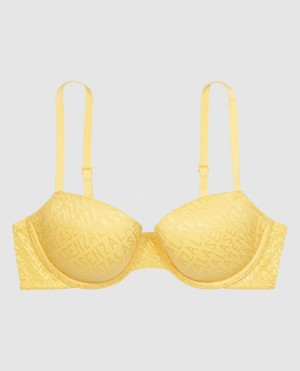 La Senza Lightly Lined Demi Women's Bras Cream | HmjgoAmu