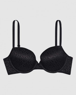 La Senza Lightly Lined Demi Women's Bras Black | IK0Zso0o