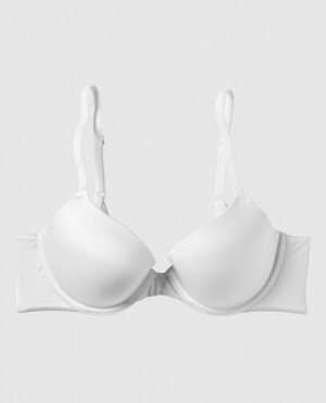 La Senza Lightly Lined Demi Women's Bras White | oyBcIjma