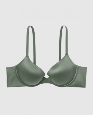 La Senza Lightly Lined Demi Women's Bras Dark Forest | 2eoSi83A