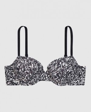 La Senza Lightly Lined Demi Women's Bras Black | qvsDKg42