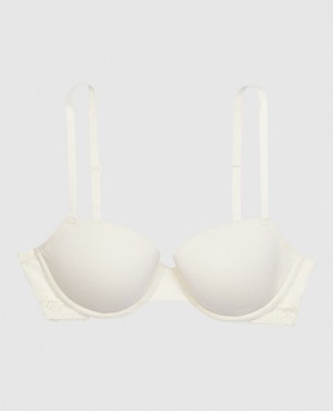 La Senza Lightly Lined Demi Women's Bras Cream | vp6vxGeO