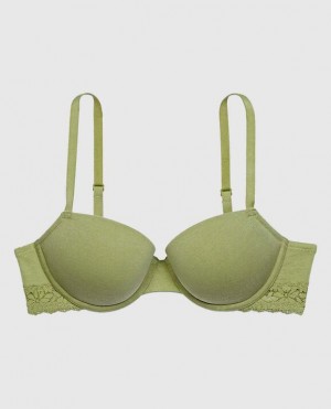 La Senza Lightly Lined Demi Women's Bras Fern | XRaimYfL