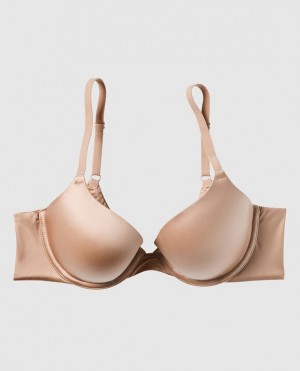 La Senza Lightly Lined Demi Women's Bras Rose Brown | tdFmencB