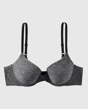 La Senza Lightly Lined Demi Women's Bras Black | 6s3K7TrO