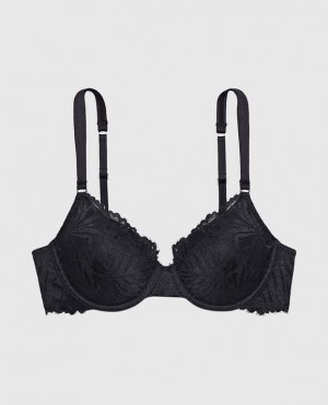 La Senza Lightly Lined Full Coverage Women's Bras Black | kYL6rFxj