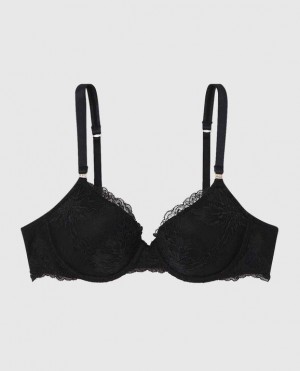 La Senza Lightly Lined Full Coverage Women's Bras Black | OVFcuTHM