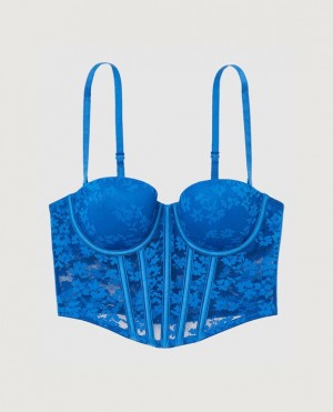 La Senza Lightly Lined Strapless Top Women's Bras Deep Blue | UXXrdXlC