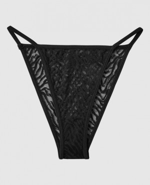 La Senza Mini Cheeky Panty Women's Underwear Black | XvpMXgUm