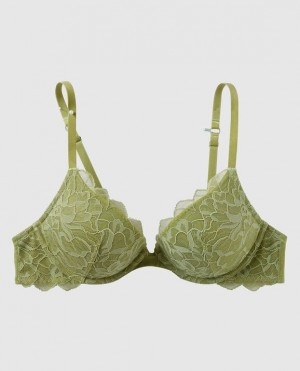 La Senza Push Up Plunge Women's Bras Fern | 0DrPPTHd