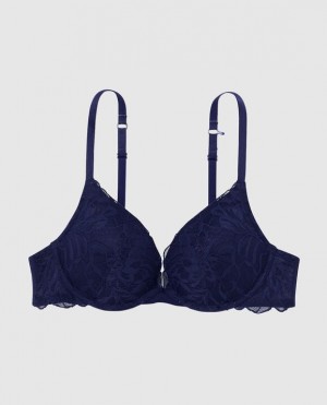 La Senza Push Up Plunge Women's Bras Ocean Cavern | fmsC9N2B