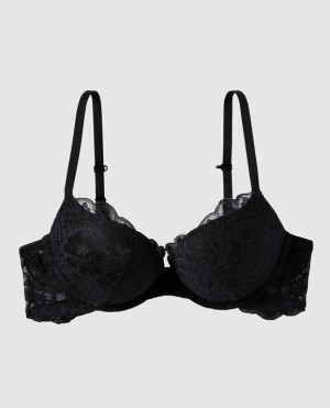 La Senza Push Up Women's Bras Black | 9Tr0gUM8