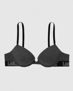 La Senza Push Up Women's Bras Black | dbjfjNHS