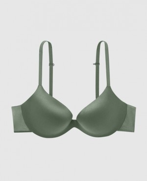 La Senza Push Up Women's Bras Dark Forest | viGGbrn4