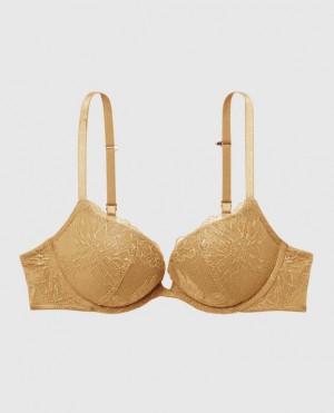 La Senza Push Up Women's Bras Gold | pQa65qae