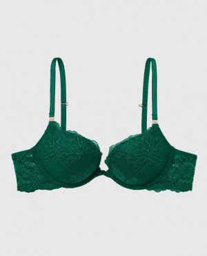 La Senza Push Up Women's Bras Green | zO9k1xDK