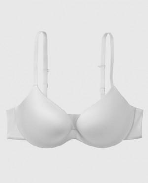 La Senza Push Up Women's Bras White | dDkutI7C