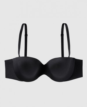 La Senza Strapless Lightly Lined Women's Bras Black | MLeIpiMD