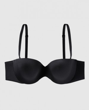 La Senza Strapless Lightly Lined Women's Bras Black | hhG1pycf