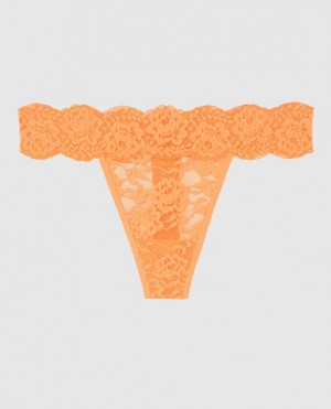 La Senza Thong Panty Women's Underwear Apricot | bTQ0NCPk