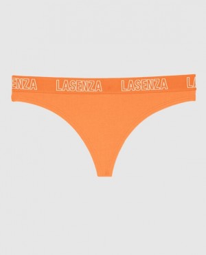 La Senza Thong Panty Women's Underwear Apricot | 1z52UNOx