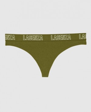 La Senza Thong Panty Women's Underwear Avocado | N5MlAQCs