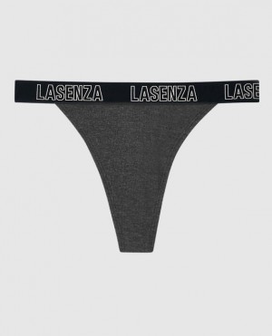 La Senza Thong Panty Women's Underwear Black | l6pyFilE