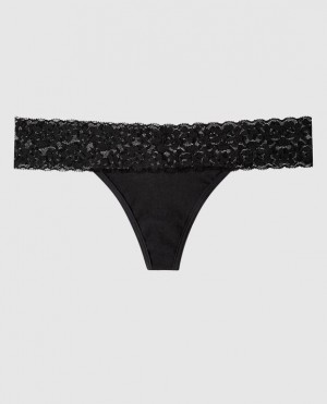 La Senza Thong Panty Women's Underwear Black | cIkpOxh6