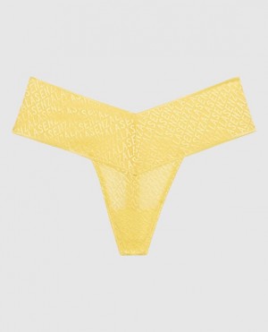 La Senza Thong Panty Women's Underwear Cream | U43BSLB7