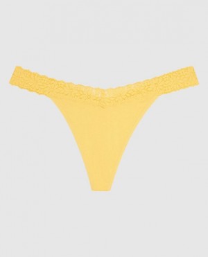 La Senza Thong Panty Women's Underwear Cream | wwYIjyBI