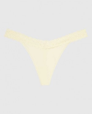 La Senza Thong Panty Women's Underwear Cream | GFF2uMTi