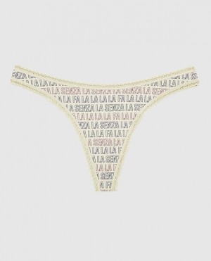 La Senza Thong Panty Women's Underwear Festive LaSenza | 4zxP1BE2