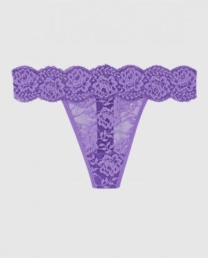 La Senza Thong Panty Women's Underwear Flower | I5o0spqx