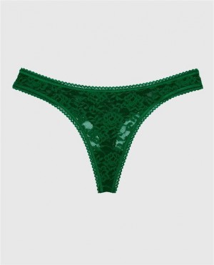 La Senza Thong Panty Women's Underwear Green | wg5AQ5Cx