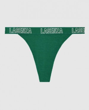 La Senza Thong Panty Women's Underwear Green | J6eYEIW2