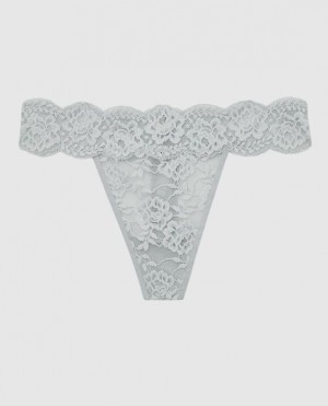 La Senza Thong Panty Women's Underwear Grey | E6uUnFfq