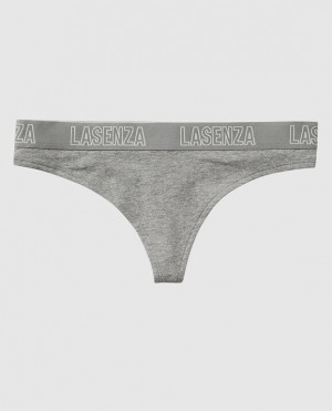 La Senza Thong Panty Women's Underwear Grey | 69KG0Jw1