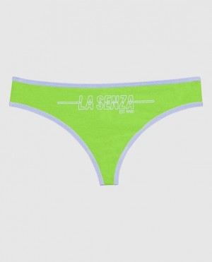 La Senza Thong Panty Women's Underwear Light Green | g4vQvD7n