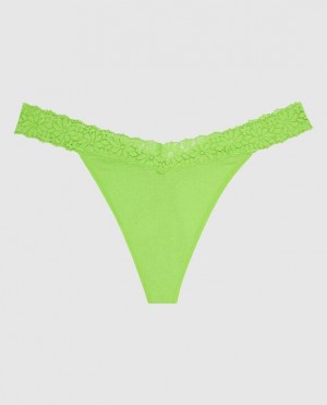 La Senza Thong Panty Women's Underwear Light Green | Cdy05T4h