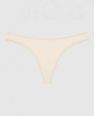 La Senza Thong Panty Women's Underwear Pearl | yQybEqmG