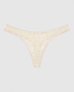 La Senza Thong Panty Women's Underwear Pearl | Ty4cB6mx