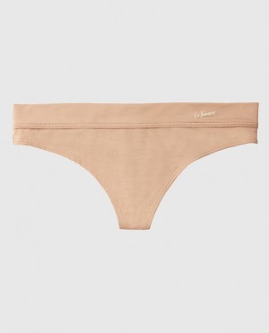 La Senza Thong Panty Women's Underwear Pecan | QjKxktse