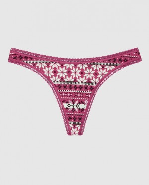 La Senza Thong Panty Women's Underwear Pink | bl4YvKId