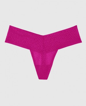 La Senza Thong Panty Women's Underwear Pink | 9q0zjpQS