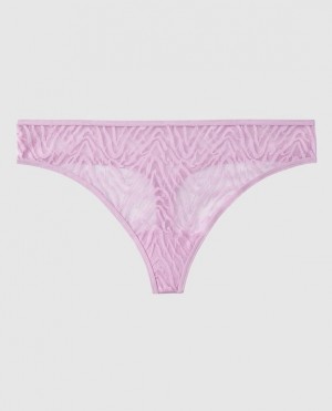 La Senza Thong Panty Women's Underwear Purple | 2zFe9klQ