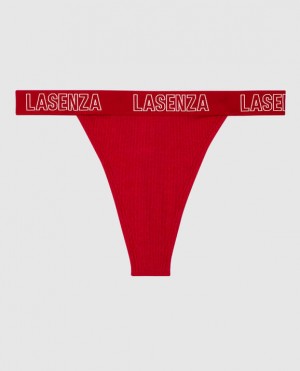 La Senza Thong Panty Women's Underwear Red | 2dmh31tL