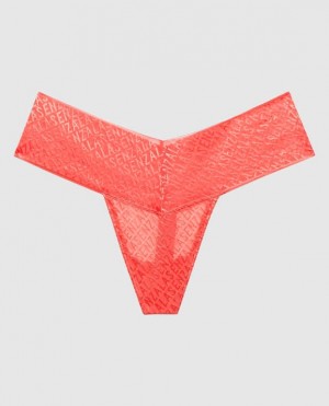 La Senza Thong Panty Women's Underwear Red | mtz2c5XO