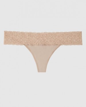 La Senza Thong Panty Women's Underwear Rosetan | yTlt0Dzx