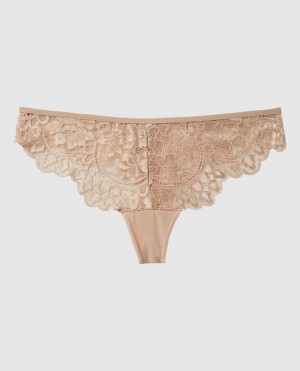 La Senza Thong Panty Women's Underwear Rose Brown | Q2sy4tbd