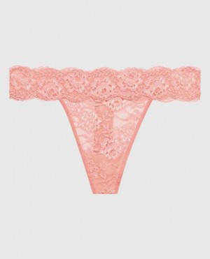 La Senza Thong Panty Women's Underwear Strawberry Ice | sGXgP09r